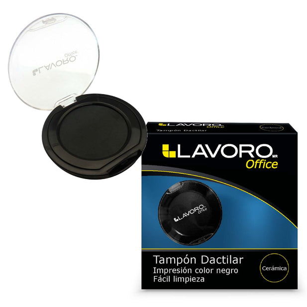 TAMPON DACTILAR NEGRO LAVORO 446340