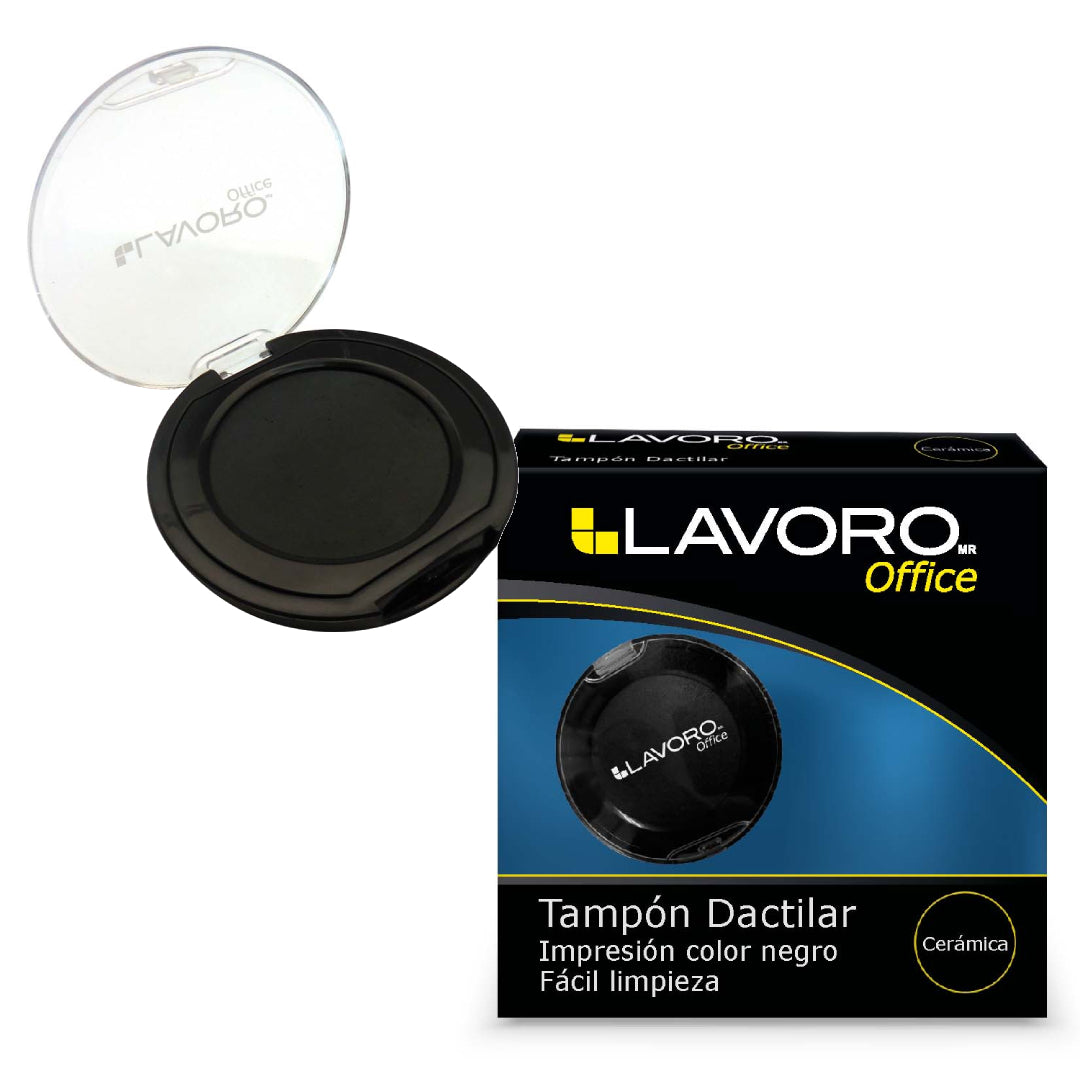 TAMPON DACTILAR NEGRO LAVORO 446340
