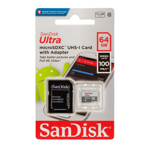 TARJETA DE MEMORIA MICROSD 64GB ULTRA SANDISK