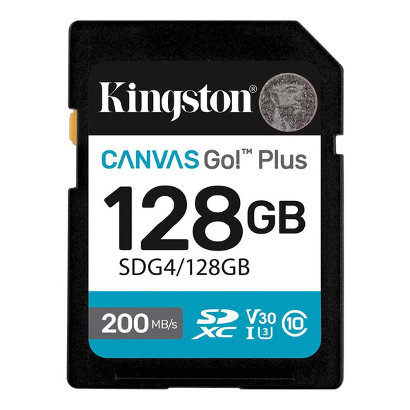 TARJETA DE MEMORIA SD 128GB CANVAS GO PLUS KINGSTON