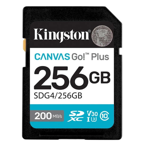 TARJETA DE MEMORIA SD 256GB CANVAS GO PLUS KINGSTON