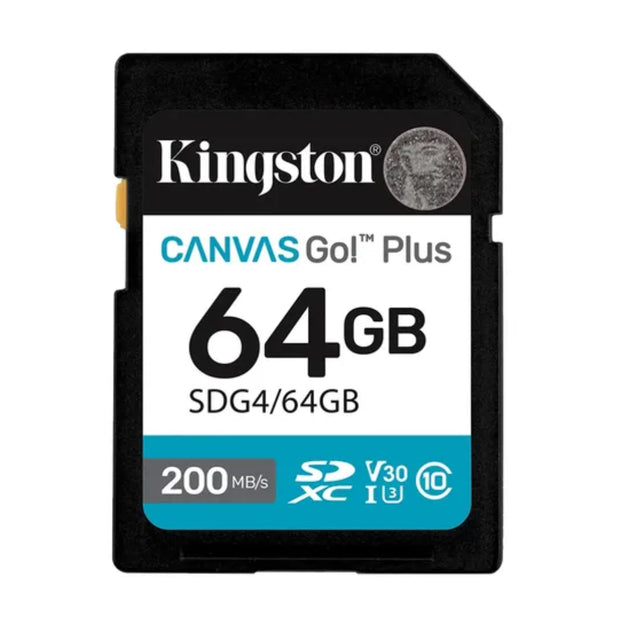 TARJETA DE MEMORIA SD 64GB CANVAS GO PLUS KINGSTON