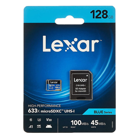 TARJETA MICRO SD 128 GB LEXAR BLUE SERIES