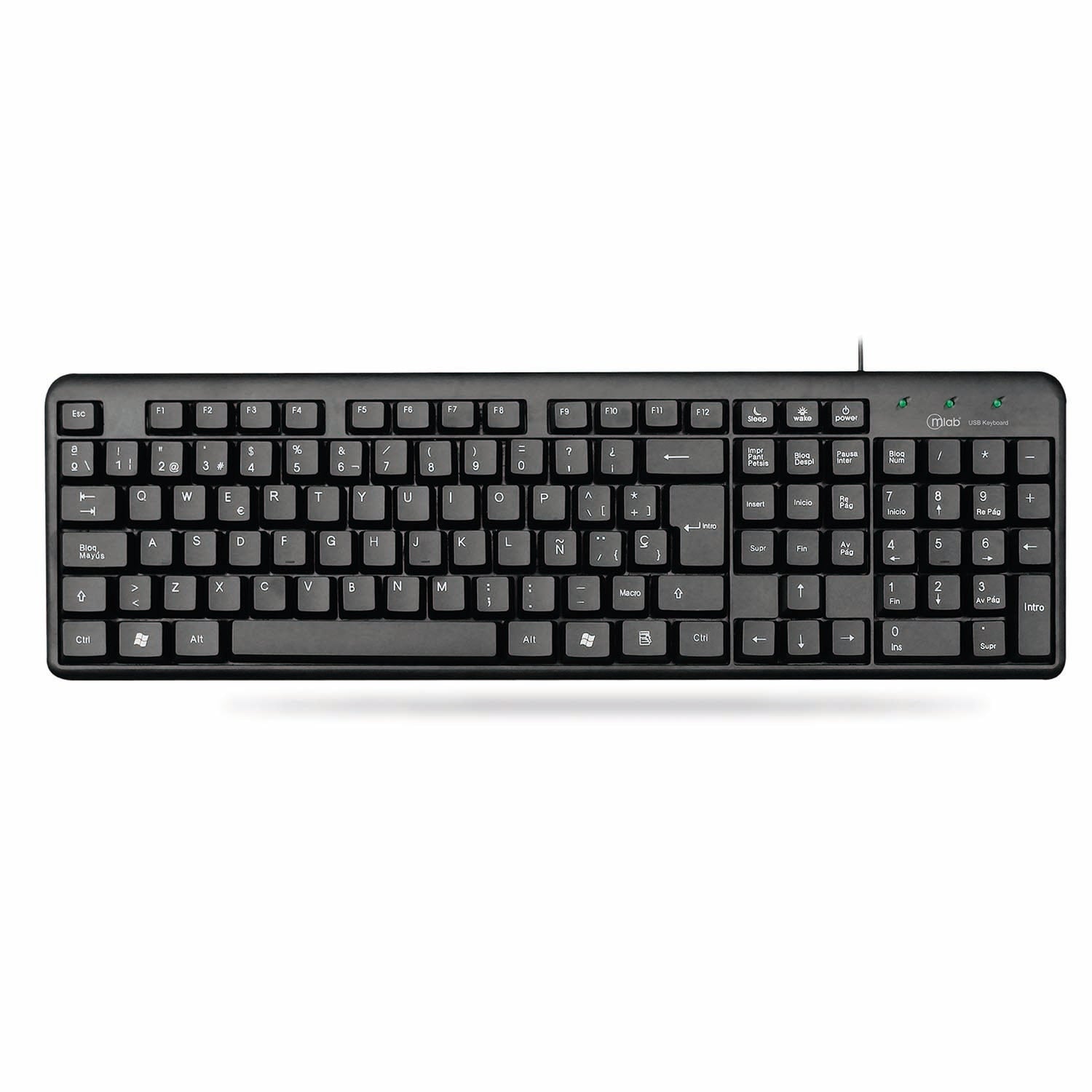 TECLADO USB ALAMBRICO SLIM120 MLAB