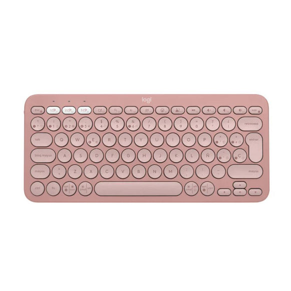 TECLADO BT PEBBLE KEYS 2 K380S ROSA LOGITECH