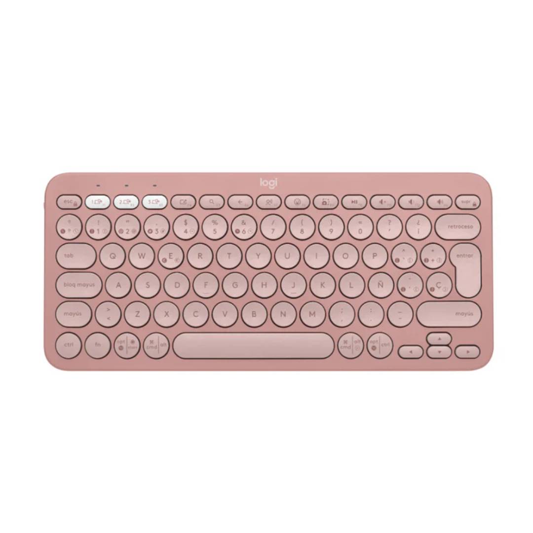 TECLADO BT PEBBLE KEYS 2 K380S ROSA LOGITECH