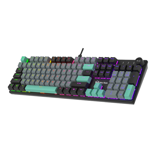 Teclado mecánico gamer Meetion MK009 con Red Switch