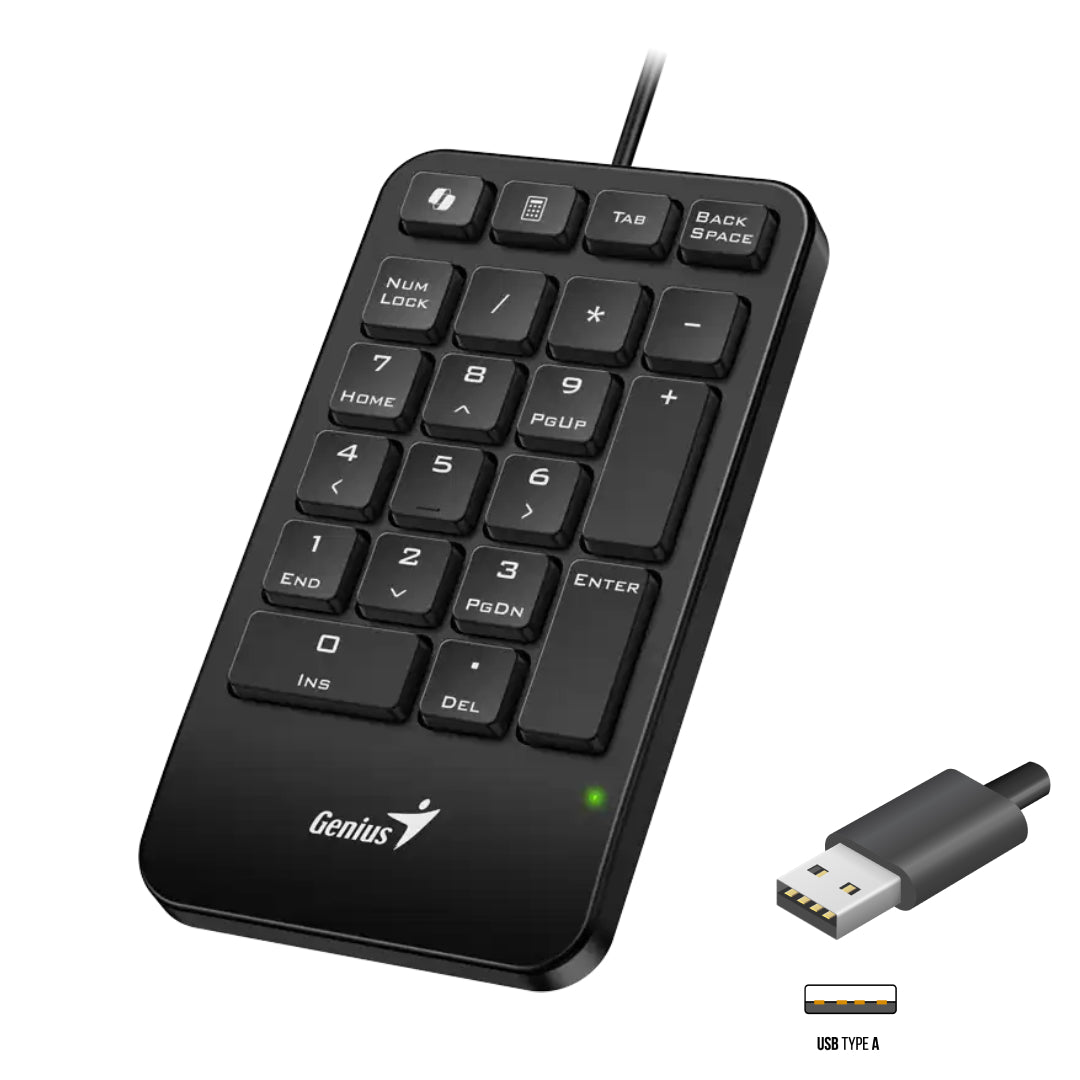 TECLADO NUMERICO ALAMBRICO USB GENIUS NUMPAD 125