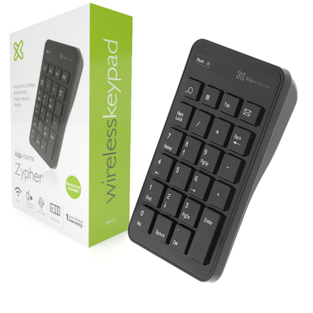 TECLADO NUMERICO INALÁMBRICO ZYPHER KLIP XTREME KNP-110