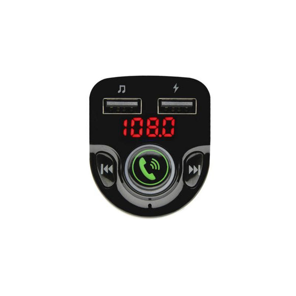 TRANSMISOR FM PARA AUTO X2 USB TECMASTER TM-200522