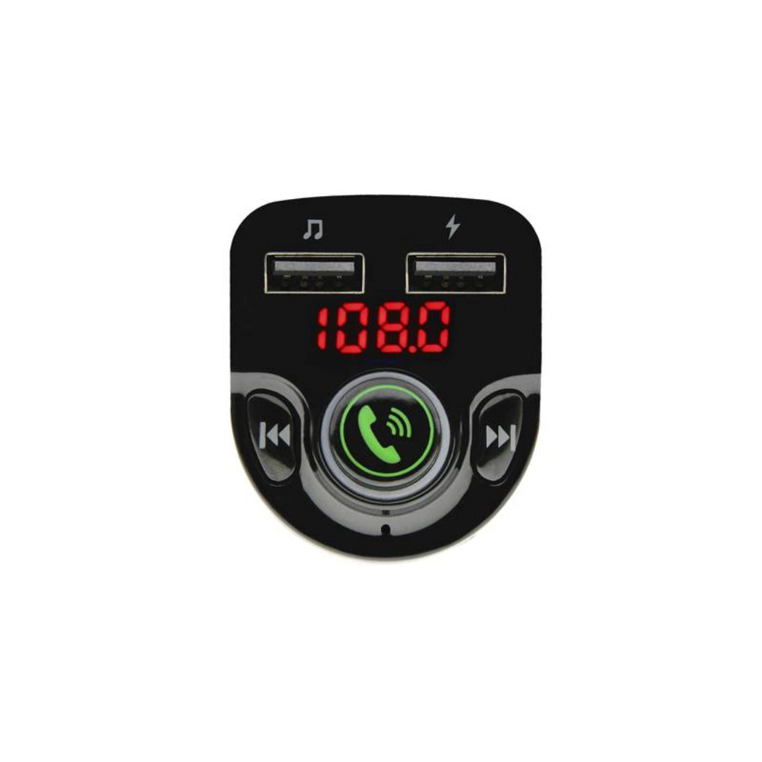 TRANSMISOR FM PARA AUTO X2 USB TECMASTER TM-200522