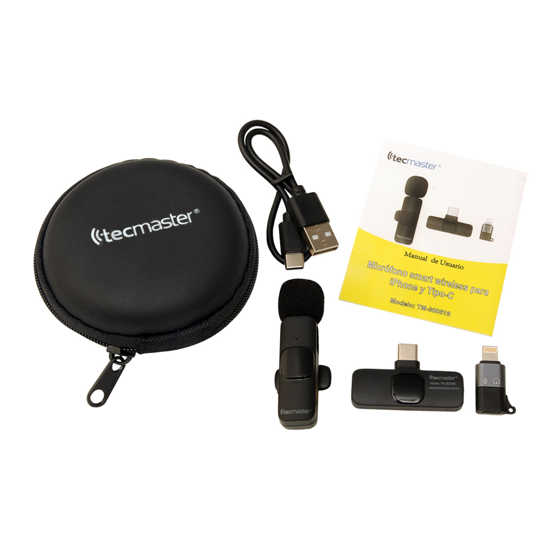 MICROFONO INALAMBRICO TIPO-C-LIGHTNING TECMASTER TM-300518
