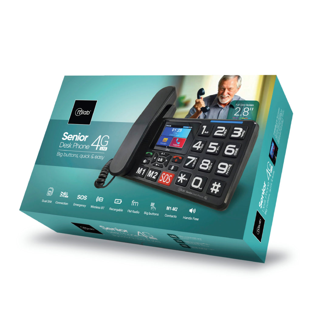 TELEFONO DE CASA SENIOR DESK PHONE 4G MLAB 9440