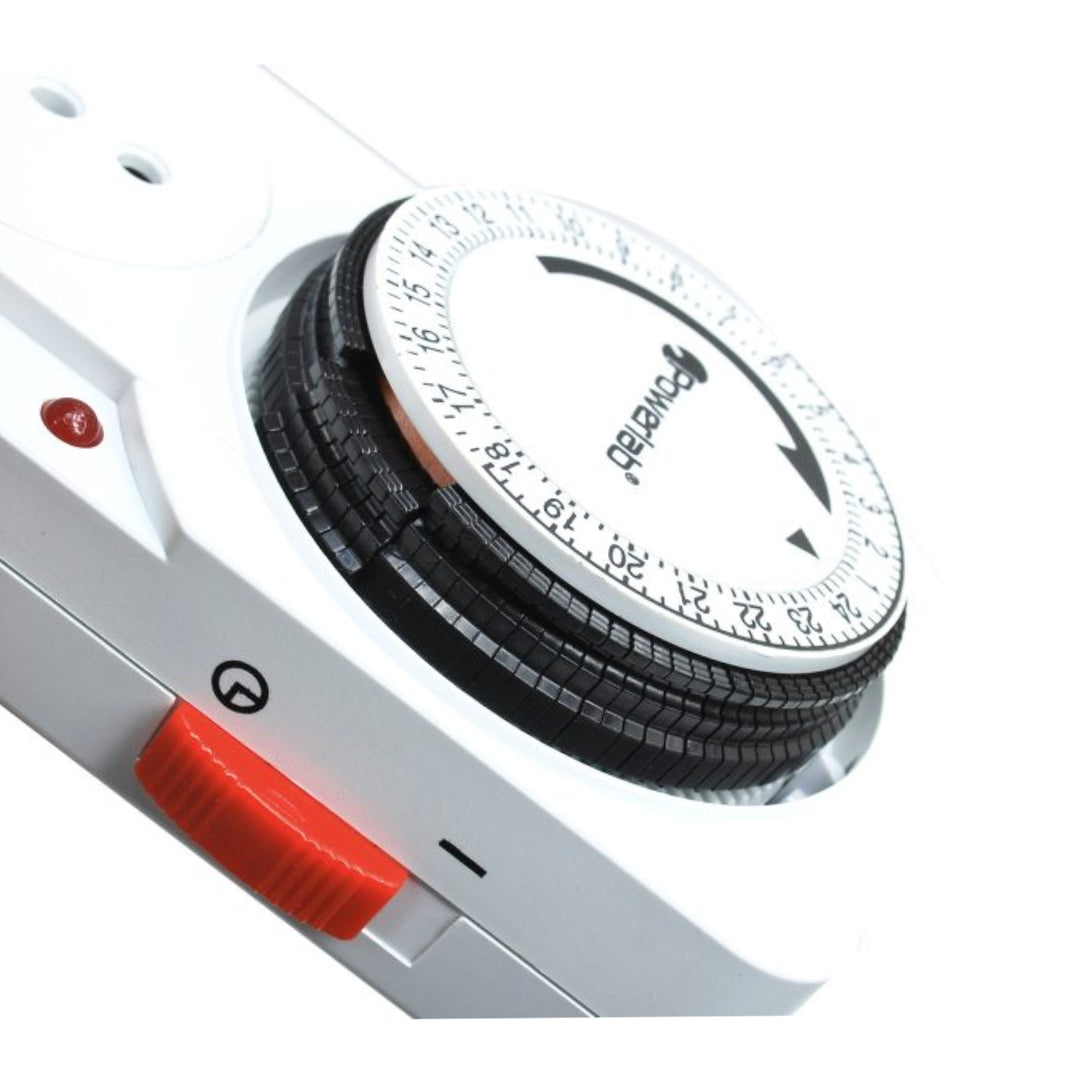 TEMPORIZADOR ANALOGO 24 HORAS 2000W POWERLAB