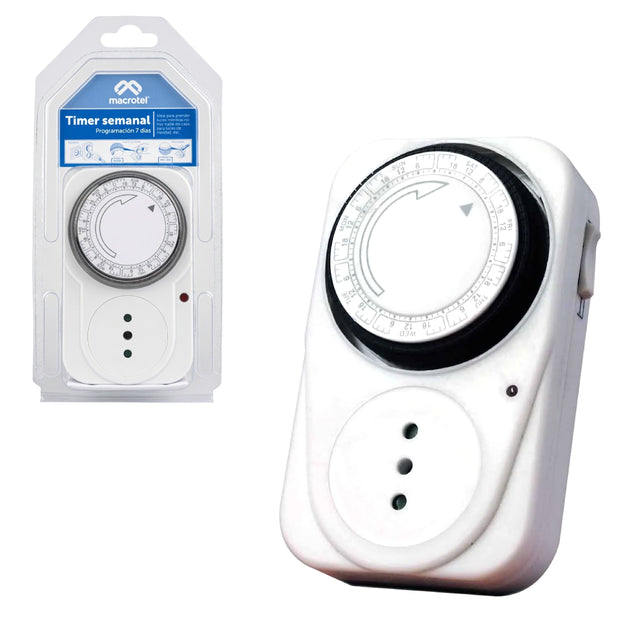 TEMPORIZADOR SEMANAL 2300W MACROTEL MS-TS