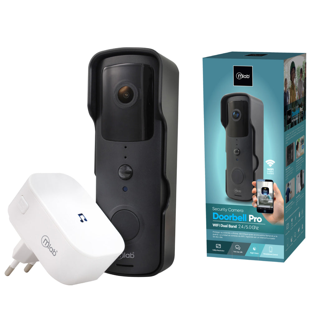 TIMBRE INTELIGENTE CON CAMARA DOORBELL PRO 1080P MLAB