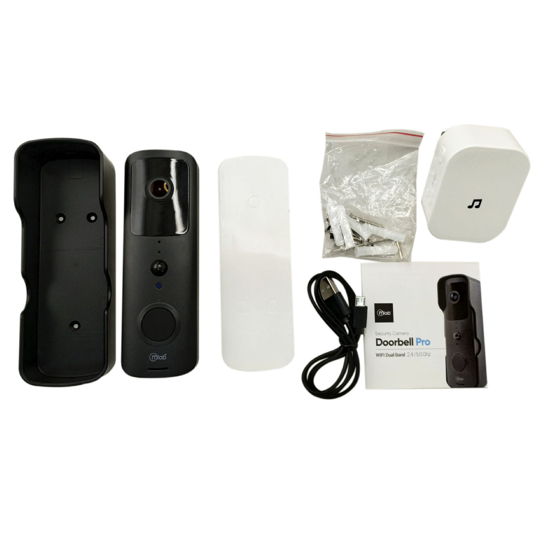 TIMBRE INTELIGENTE CON CAMARA DOORBELL PRO 1080P MLAB