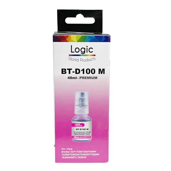 TINTA BT D100 M MAGENTA LOGIC