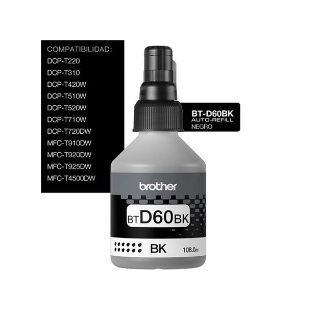 TINTA BTD60BK NEGRA BROTHER 60