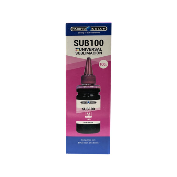 TINTA SUBLIMACION 100 MAGENTA PACIFIC COLOR