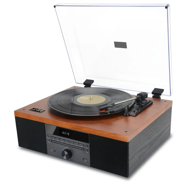TORNAMESA BT+CD+RADIO 70'S JEWEL JAZZ AUDIO