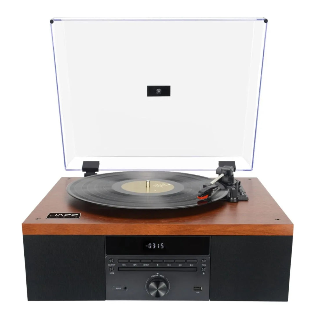 TORNAMESA BT+CD+RADIO 70'S JEWEL JAZZ AUDIO