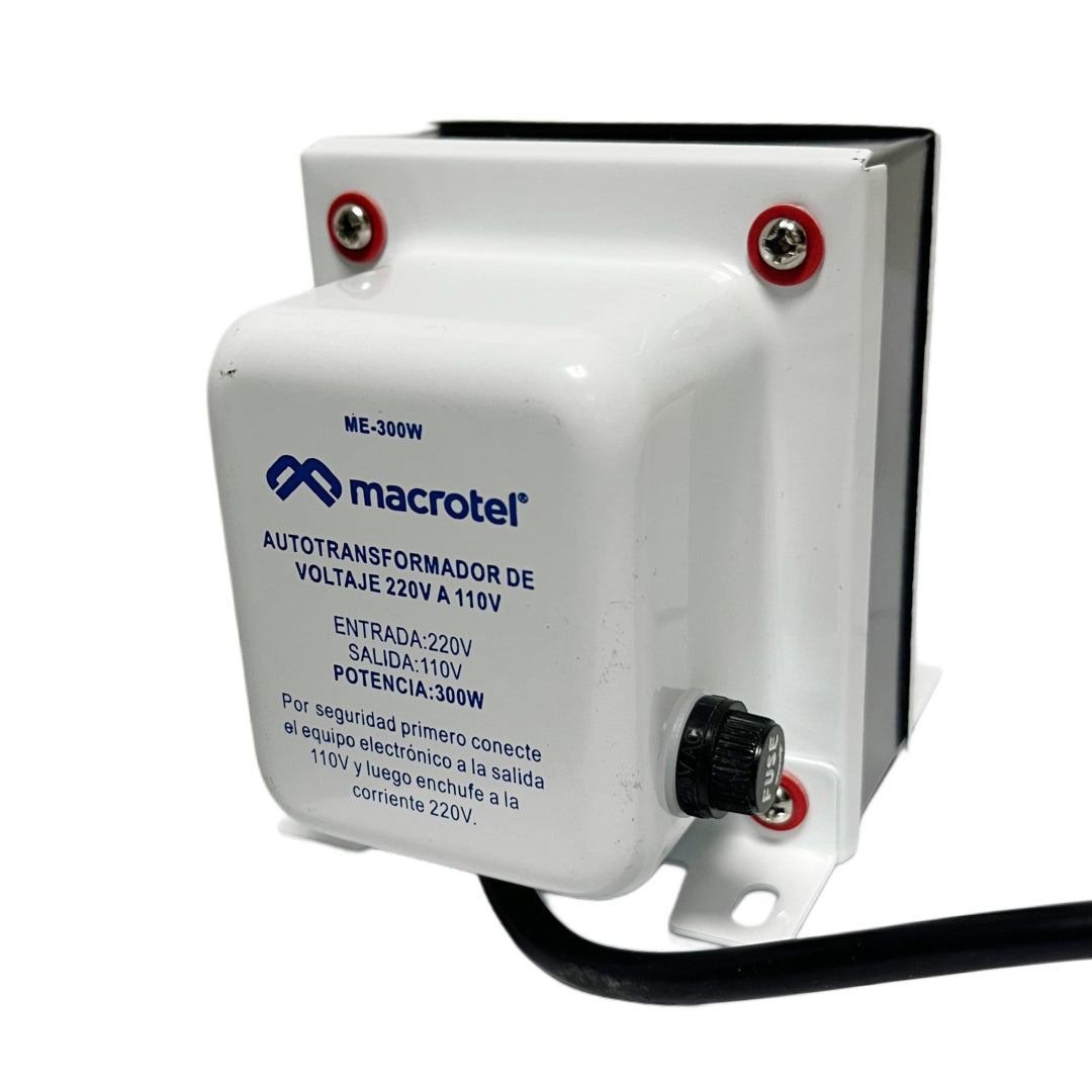 TRANSFORMADOR DE CORRIENTE 220V A 110V 300W MACROTEL ME-300W