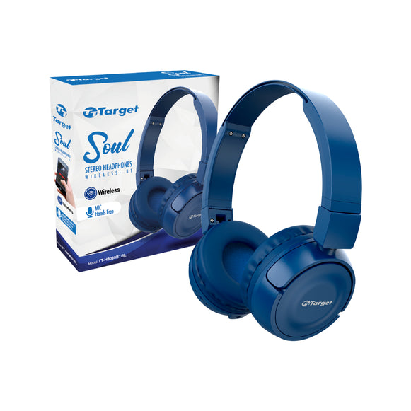 AUDIFONOS BT SOUL AZUL TT-H8080BTBL TARGET