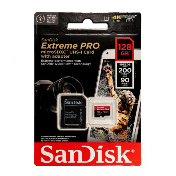 Tarjeta De Memoria MicroSD 128GB Extreme PRO Sandisk