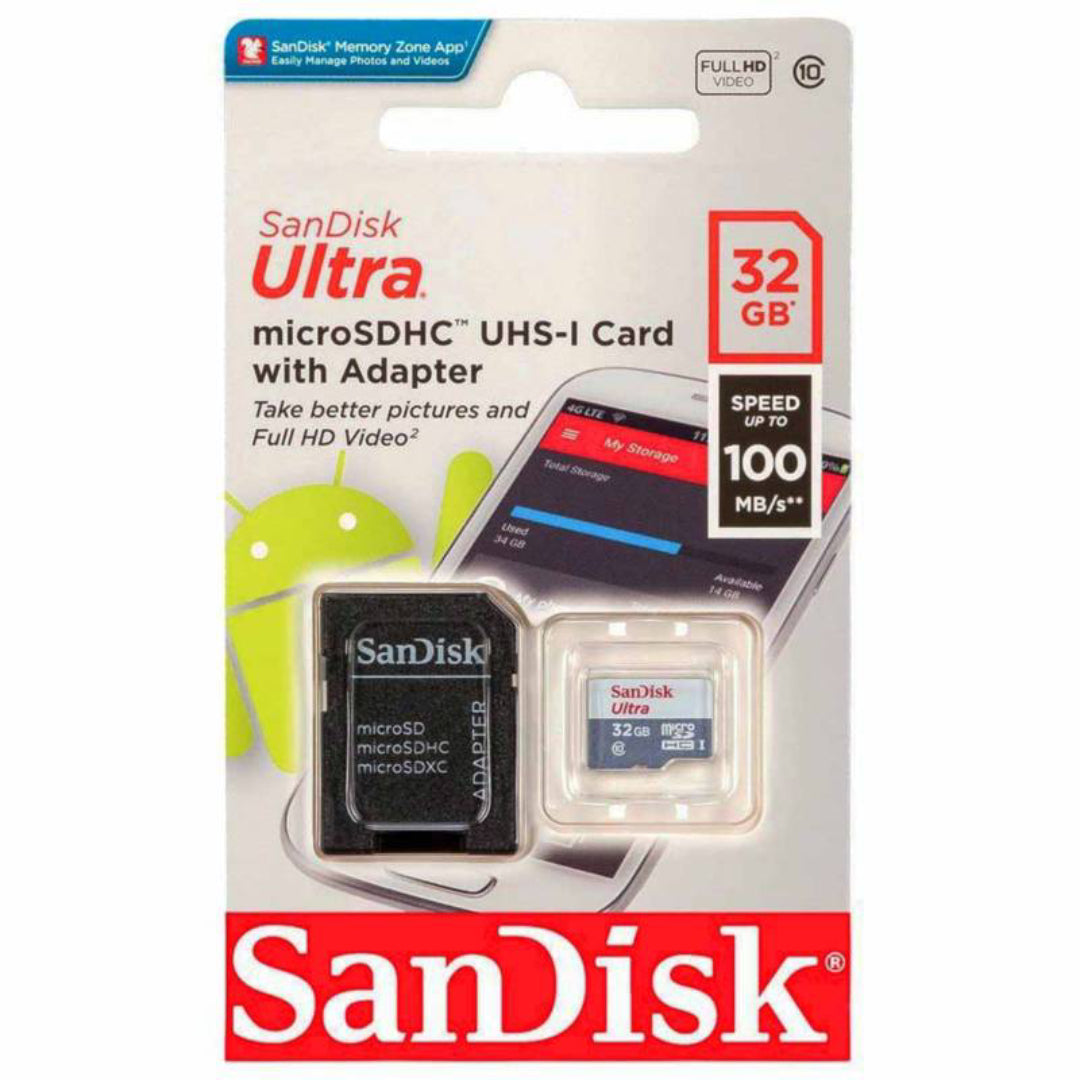 Tarjeta De Memoria MicroSD 32GB Ultra Sandisk