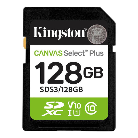 Tarjeta De Memoria SD 128 GB CANVAS SELECT Kingston