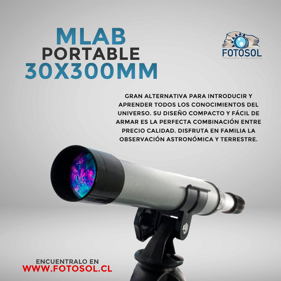 Telescopio Portable 30x300 Mlab