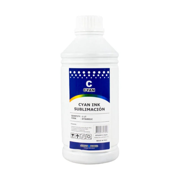 Tinta para sublimación cian Pacific Color 1 litro