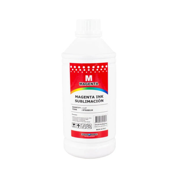Tinta para sublimación Magenta Pacific Color de 1 litro
