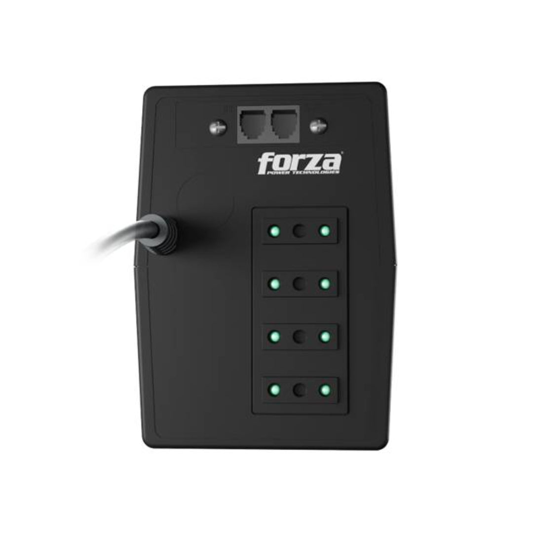 UPS Interactiva Forza NT-1012C 1000VA 500W 220V AVR Batería Respaldo 4 Salidas
