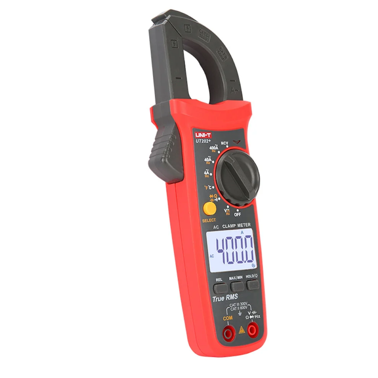 Pinza amperimétrica digital UNI-T UT202+ True RMS, 400 A AC