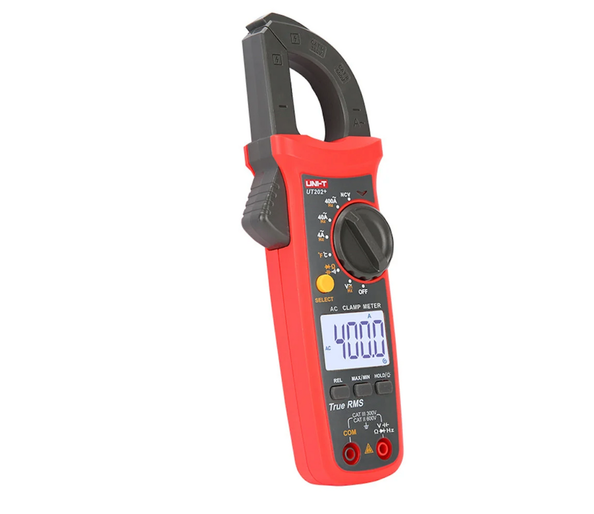 Pinza amperimétrica digital UNI-T UT202+ True RMS, 400 A AC