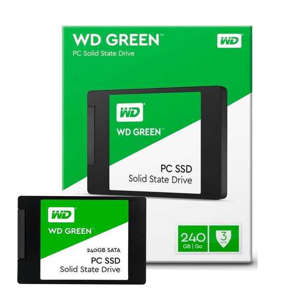 Unidad de Estado Solido Interno 240GB 2.5" WD GREEN