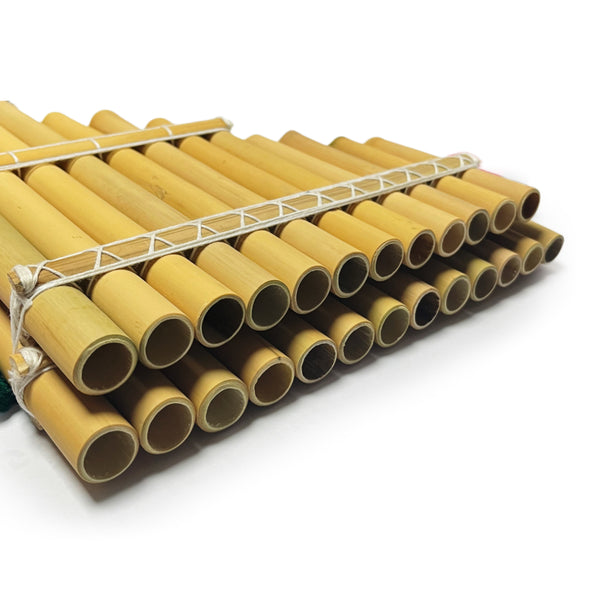 Flauta De Pan De Bambú Artesanal - 7 Tubos, 16 Cm, Instrumento Musical étnico O Decoración Tropical, Hecho A Mano Con Comercio Justo