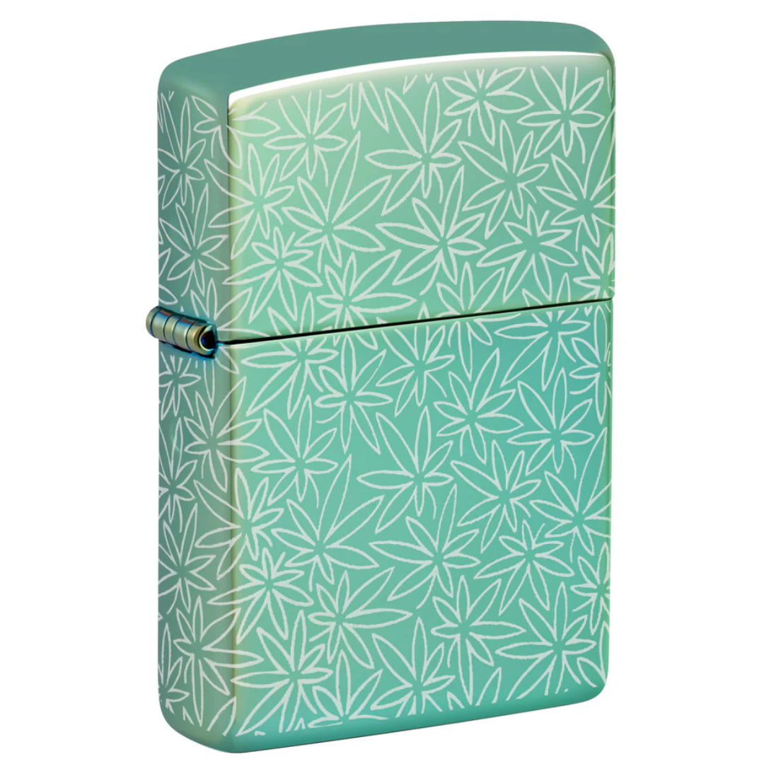 ZIPPO 46294 CANNABIS ALL AROUND DESIGN