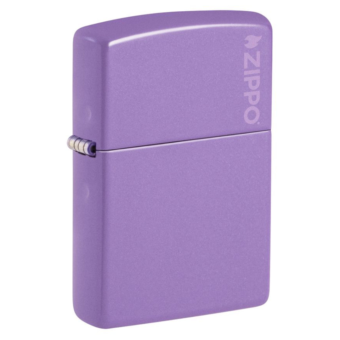 ZIPPO 46681ZL SMOKY LAVENDER ZIPPO LOGO
