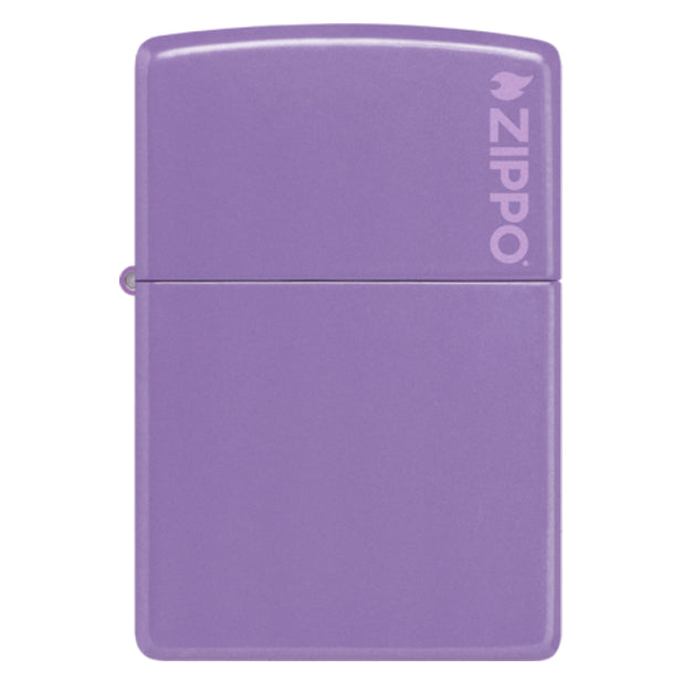 ZIPPO 46681ZL SMOKY LAVENDER ZIPPO LOGO