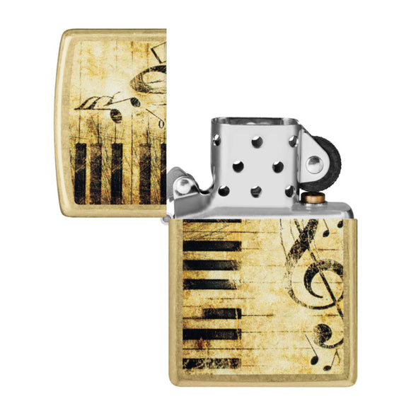 ZIPPO 46712 PIANO AND NOTES DESIGN