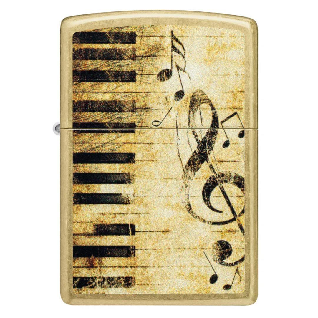 ZIPPO 46712 PIANO AND NOTES DESIGN