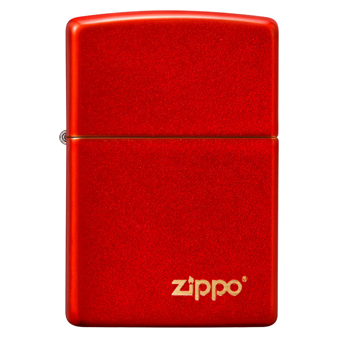 ZIPPO 49475ZL METALLIC RED ZIPPO LASERED
