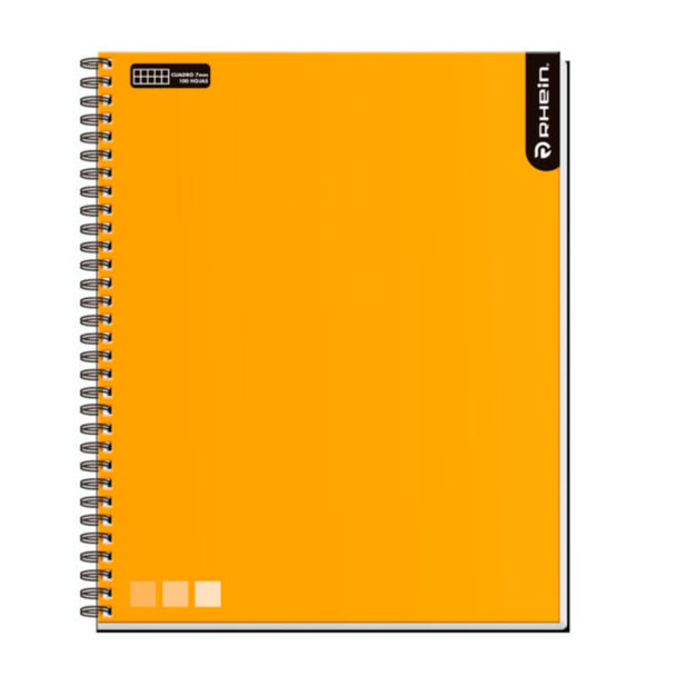 CUADERNO UNIVERSITARIO RHEIN ONE COLOR 100 HOJAS CUADRO 7mm (unidad)