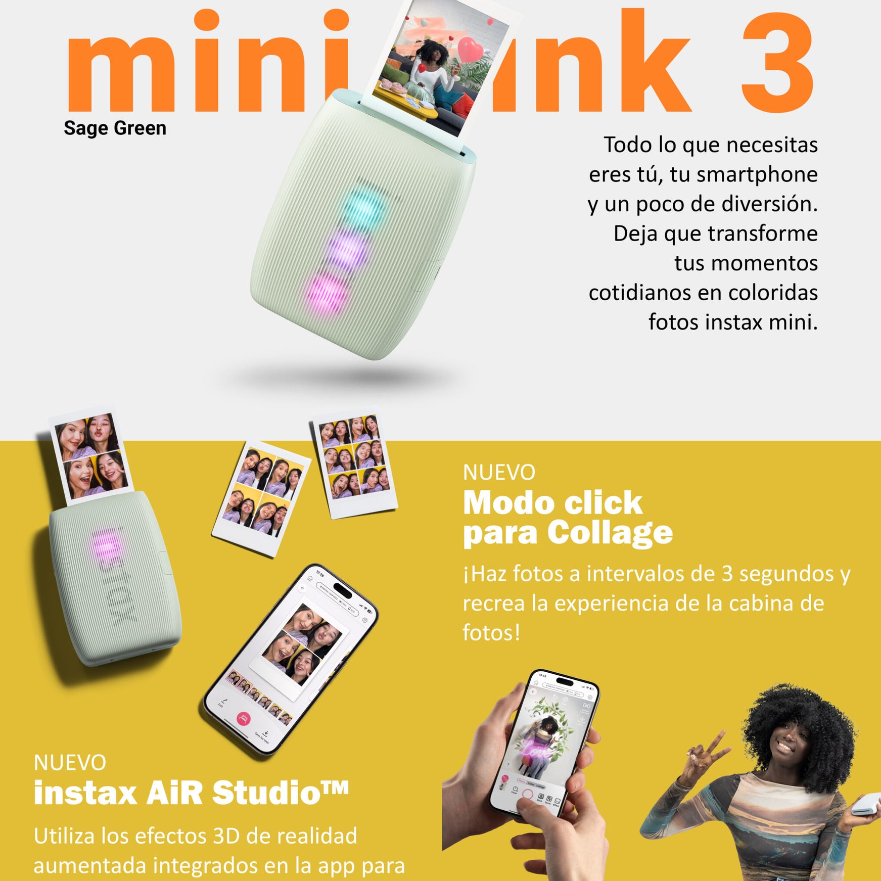INSTAX MINI LINK 3 BLANCA FUJIFILM