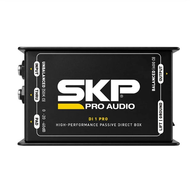 Caja Directa Pasiva SKP DI 1 PRO Atenuador 0/-20/-40dB Ground Lift XLR Guitarra Bajo