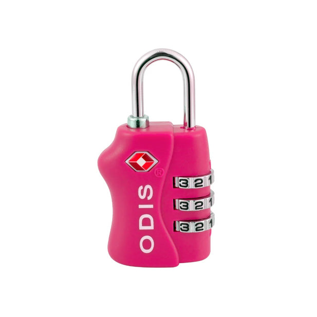 Candado Odis Tsa Maleta Viaje 33mm Con Clave rosado