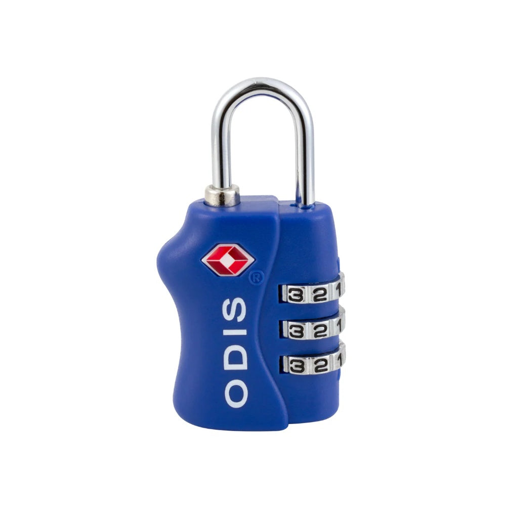 Candado Odis Tsa Maleta Viaje 33mm Con Clave azul